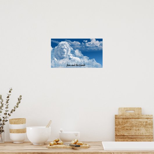 イエスと小羊 ポスター (キッチン)