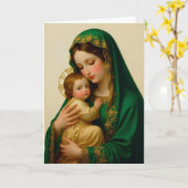 イエスと彼の母はグリーティングカードを折った カード (黄色い花)