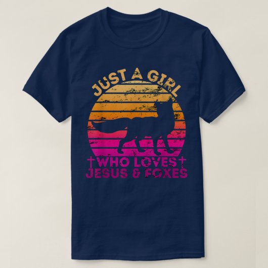 イエスと敵を愛する女の子 Tシャツ (デザイン正面)