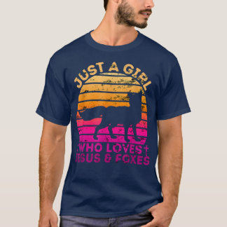 イエスと敵を愛する女の子 Tシャツ