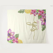 イエスと書かれたブースのバナー タペストリー (正面(横))