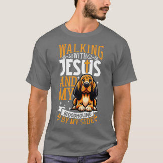 イエスと犬のブラッドハウンド Tシャツ