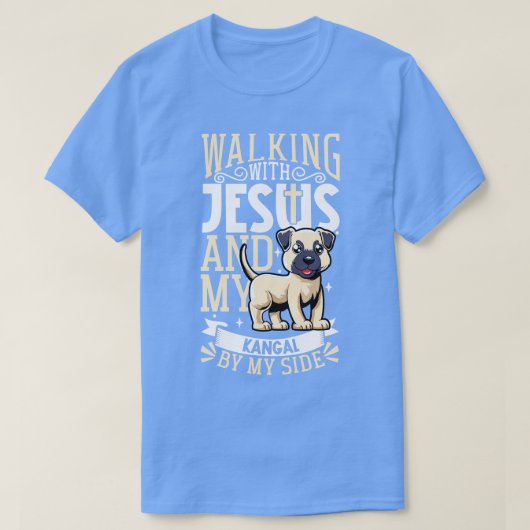 イエスと犬カンガルシェパード Tシャツ (デザイン正面)