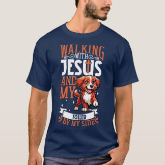 イエスと犬ノバスコシアダックトーリングレトリバー Tシャツ
