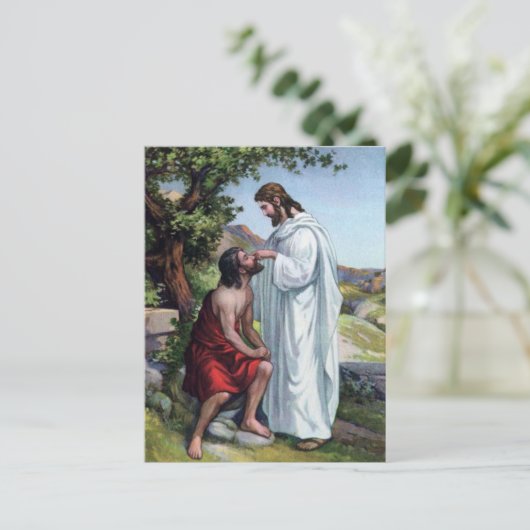 イエスと盲人 ポストカード (スタンド正面)