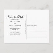 イエスと答えた ｜ 結婚式の日程を保存して ポストカード (裏面)