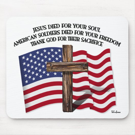 イエスと米兵はアメリカを横断する… マウスパッド (正面)