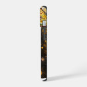 イエスと花の抽象芸術 iPhone 15ケース (左側面)