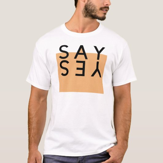 イエスと言う Tシャツ (正面)
