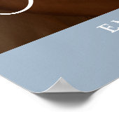 イエスと言った婚約パーティー写真ウェルカムサイン ポスター (角)