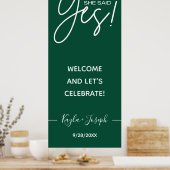 「イエスと言った」ウェルカムポスター 結婚式 ポスター (キッチン)