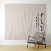 イエスと言った フォトブース 婚約 背景 タペストリー (インサイチュ(横))