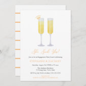 イエスと言った ブランシュ バブルリー 婚約パーティー 招待状 (正面/裏面)