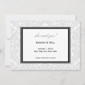 イエスと言った! 招待状 (正面)