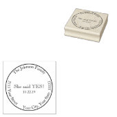 イエスと言った！ 日付を保存  返信先住所 ラバースタンプ (押印)