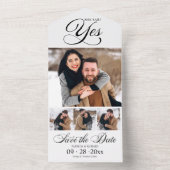 イエスと言った 結婚するお知らせ 保存日付 オールインワン招待状 (内側)