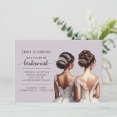 イエスと言って アフリカ系アメリカ人のブライズメイドへの提案 招待状 (スタンド正面)