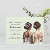 イエスと言って アフリカ系アメリカ人のブライズメイドへの提案 招待状 (スタンド正面)