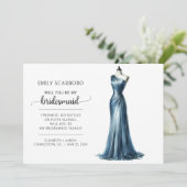 イエスと言って　トレンディで楽しいブライズメイドの提案カード 招待状 (スタンド正面)