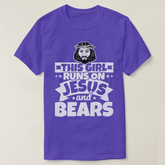 イエスと走ベアープレミアムの女の子 Tシャツ (デザイン正面)