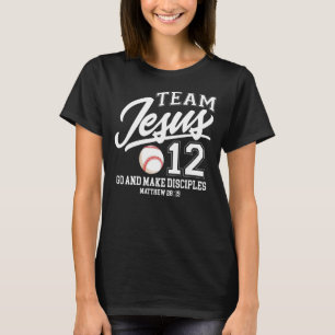 イエスと野球チームJesus Christian Matthew 28 Tシャツ