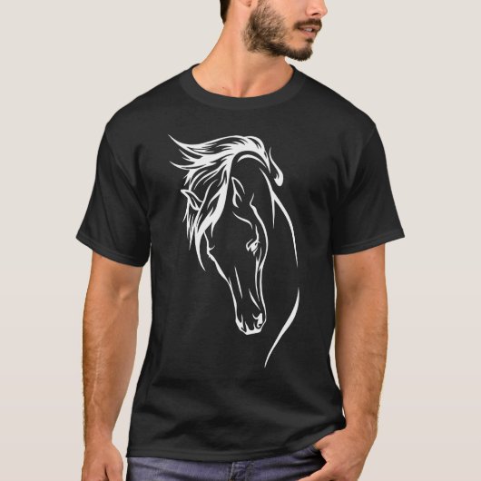 イエスと馬の乗馬 Tシャツ (正面)