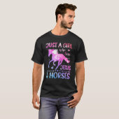 イエスと馬、女の子のための馬の贈り物 Tシャツ (正面フル)