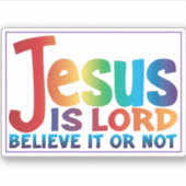 イエスについて真実を述べる シール (正面)