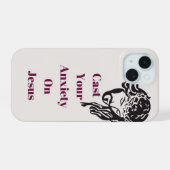 「イエスに不安を投げ掛ける」フォン15の電話ケース iPhone 15ケース (裏面横)