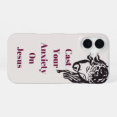 「イエスに不安を投げ掛ける」フォン16電話ケース iPhone 16ケース (裏面横)