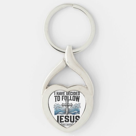 イエスに従うことを決意した ビンテージTシャツ キーホルダー (正面)