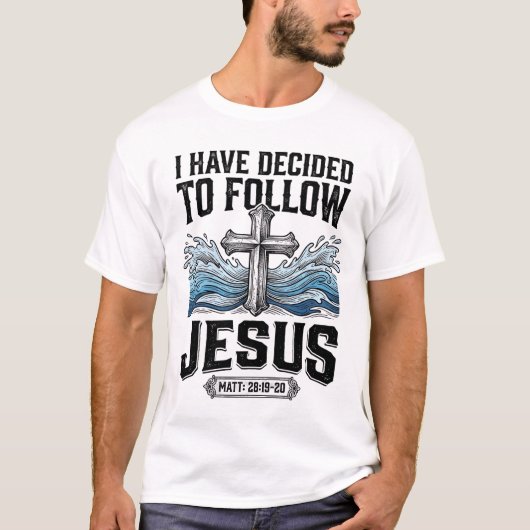 イエスに従うことを決意した ビンテージTシャツ Tシャツ (正面)
