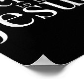 イエスに従うことを決意した 洗礼 白文字 ポスター (角)