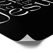 イエスに従うことを決意 バプテスマ 白文字 ポスター (角)