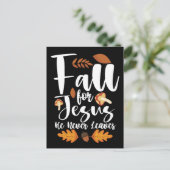 イエスに恋して、彼は感謝祭を離れることがない キリスト ポストカード (スタンド正面)