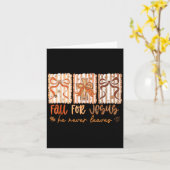 イエスに恋して 彼は決して離れない キリスト教 感謝祭 カード (黄色い花)