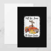 イエスに恋して、彼は決して離れない パンプキントラック、ありがとう 招待状 (正面/裏面)