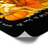 イエスに恋して、彼は決して離れない レトロな感謝祭 ポスター (角)