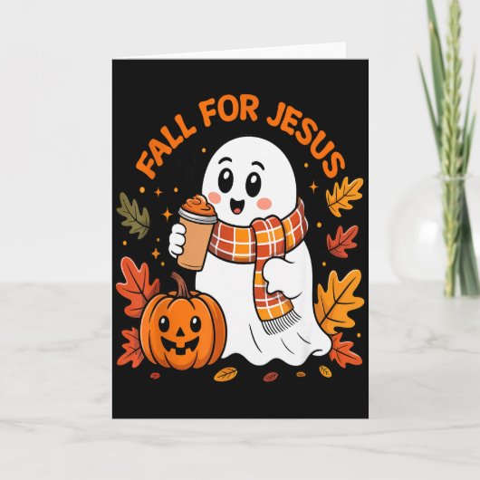 イエスに恋する かわいいおばけのハロウィン カード (正面)