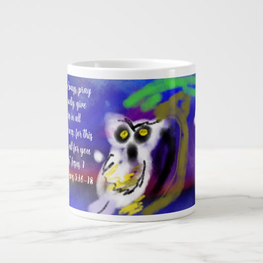 イエスに感謝を ジャンボコーヒーマグカップ (正面)