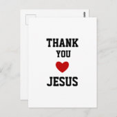 イエスに感謝 | 現代キリスト教の信仰と愛 ポストカード (正面/裏面)