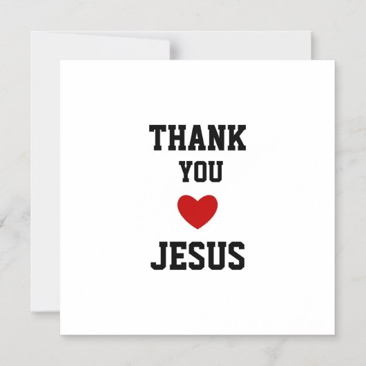 イエスに感謝 | 現代キリスト教の信仰と愛 マグネット招待状 (正面)