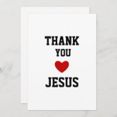 イエスに感謝 | 現代キリスト教の信仰と愛 招待状 (正面/裏面)