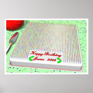 イエスのお誕生日ケーキ ポスター