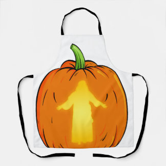 イエスのかぼちゃのハロウィンイエスデザイン エプロン