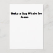 イエスのためにゲイクジラをヌーク ポストカード (正面)