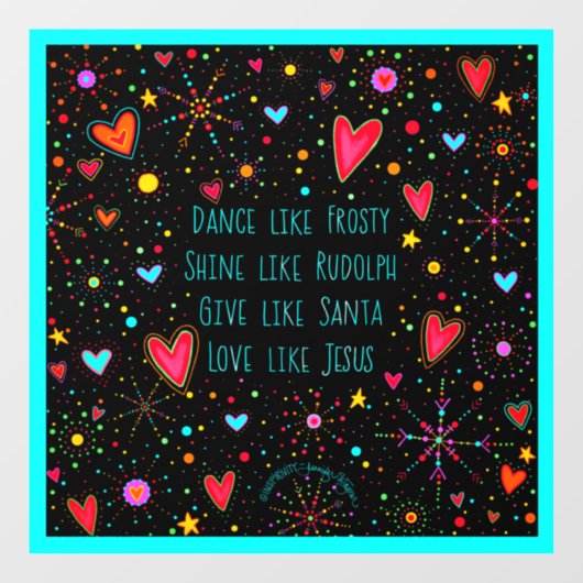 イエスのように愛して！「インスピリビティ」ウィンドウクリング ウィンドウサイン (シート)