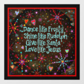 イエスのように愛して！「インスピリビティ」ウィンドウステッカー ウィンドウサイン (シート)