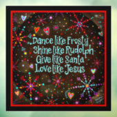 イエスのように愛して！「インスピリビティ」ウィンドウステッカー ウィンドウサイン (シート3)