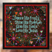 イエスのように愛して!「インスピリビティ」窓用ステッカー ウィンドウサイン (シート2)